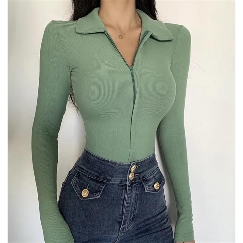 Women T-Shirt Tight Jumpsuit Spring European and American Style Women's Clothing