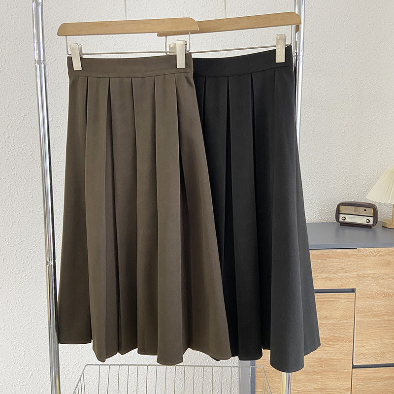 Women Skirt Women Early Autumn Retro A- line Skirt