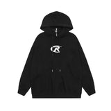 Men Hoodie Hoodie Men's Letter Loose Lapel Pullover Hoodie
