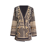 Frankie Shop Hourglass Blazer Vintage Bubble Beads Women's Printed Wear Coat