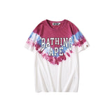 Bathing Ape T Shirt Tapering Tie-Dye T-shirt Short Sleeve Unisex Wear