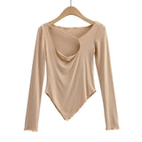 Women T-shirt Spring Long Sleeve T-shirt Women's Bottoming Shirt