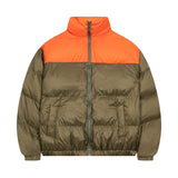 Men Cotton Padded Jacket Coat Vintage Stand-up Collar Cotton-Padded Clothes Ins Casual Winter Loose and Warm Bread Coat