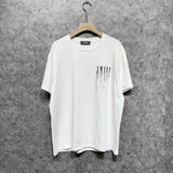 Amiri T Shirt Color Ink Splash Paint Colorful Casual Round Neck