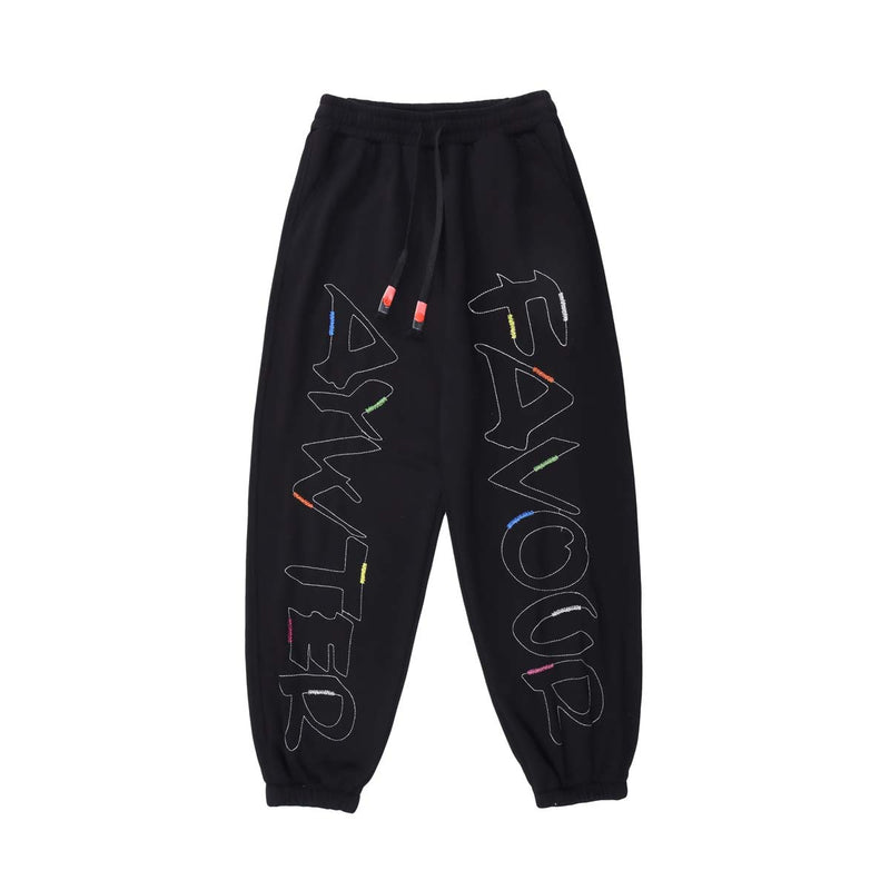 Unisex Pants Autumn Embossed Velvet Trousers