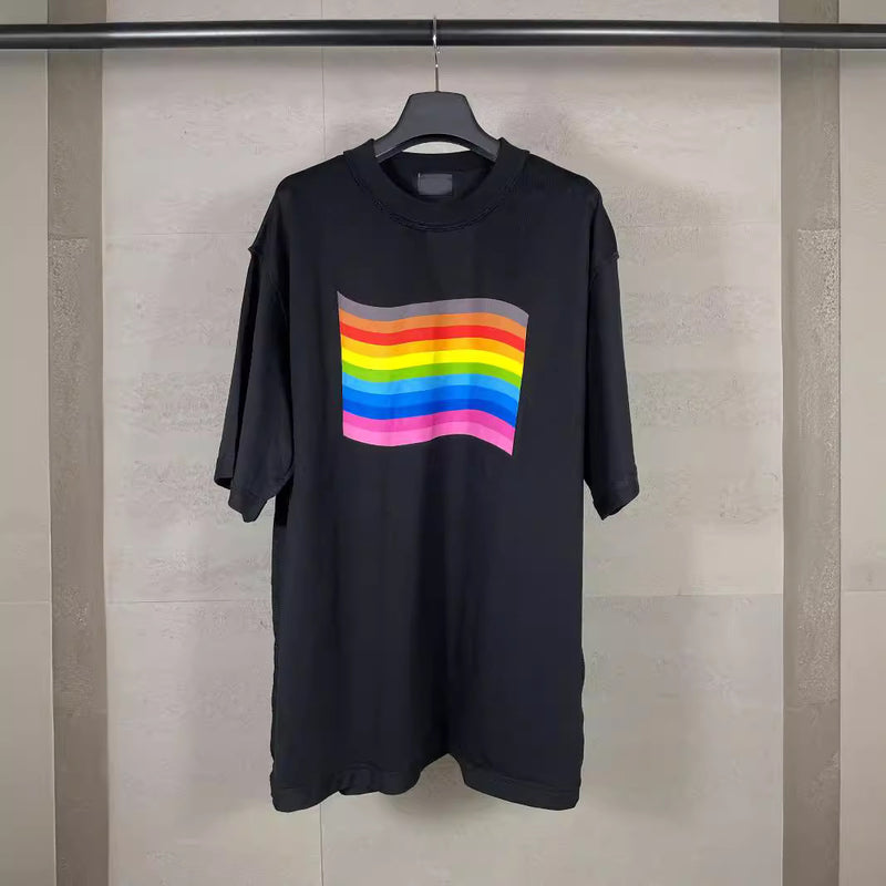 Men T-shirts LOGO printed short-sleeved T-shirt short-sleeved loose casual half-sleeved couple
