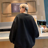 Men Hoodie round Neck Sweater Men's Autumn Fashion Brand Printed Loose Casual