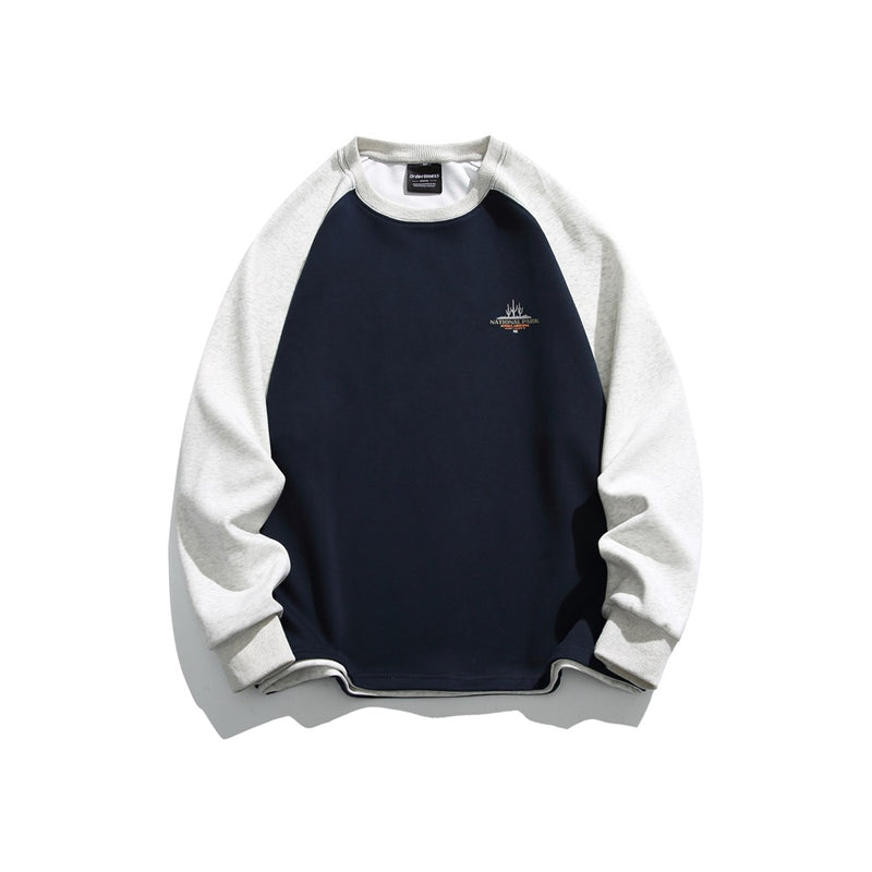 Unisex Hoodie College Style Loose round Neck Men's and Women's National Fashion Coat