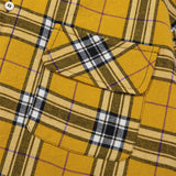 Men Long Sleeved T Shirt Colorblock Hood Plaid Long Sleeve Shirt Men Spring and Autumn Loose Jacket Coat