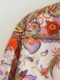 Women T-shirt Fall Women's Clothing Lapel Long Sleeve Loose Printed Shirt