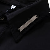 Men Long Sleeve T Shirt Solid Color Long Sleeve Men's Ins Fashion Brand Street Loose Half-Sleeve Top