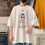 Akagi Haruko SLAM DUNK Loose Short Sleeve Casual Men's T-Shirt