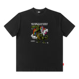 Men T Shirt Printed Couple Short Sleeve T-shirt Men and Women Hip Hop Loose Casual