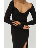 Women Sweater Dress Woolen Skirt Skinny Knit Bottoming Autumn and Winter Dress