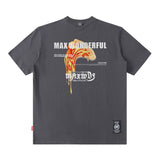 Men T Shirt Short Sleeve T-shirt Men and Women High Street Loose Couple
