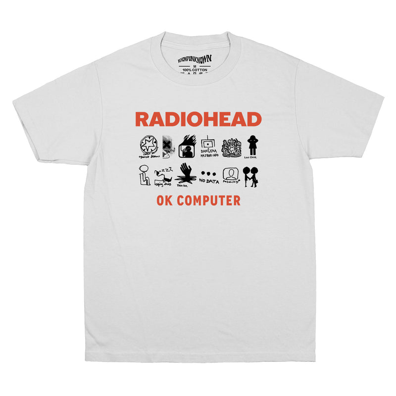 Radiohead T-Shirt OK Computer Alternative Rock Band Portishe