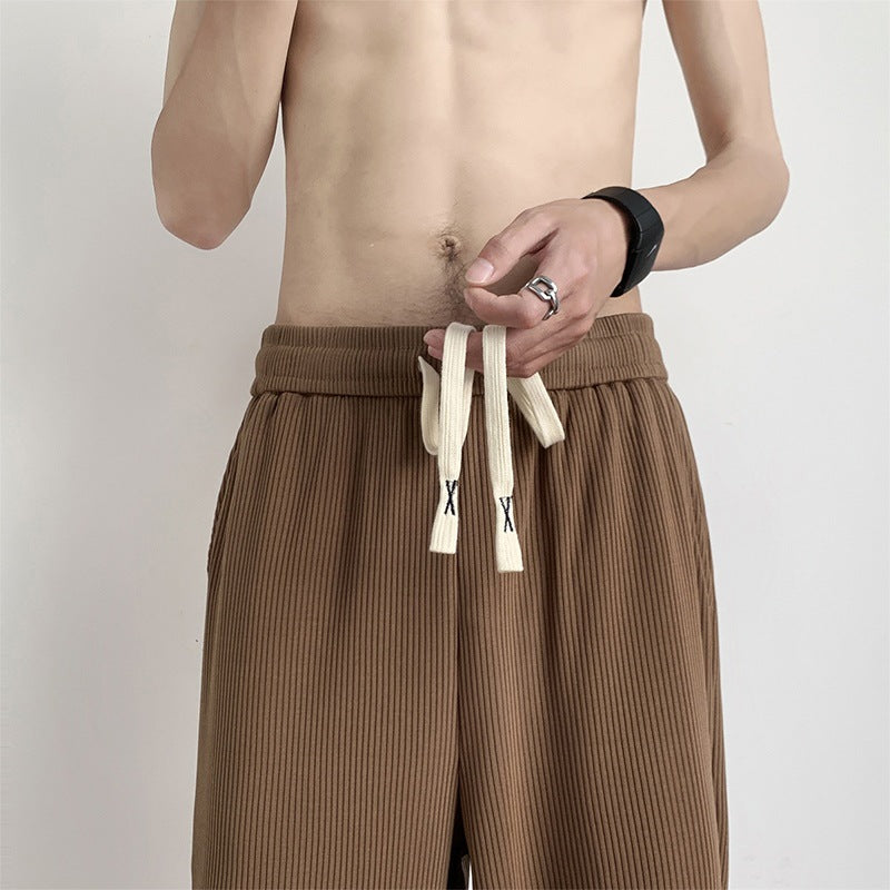 Men Sweatpants Casual Straight-Leg Men's Summer Trendy Loose
