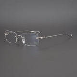 CHH Chrome Hearts Glasses Square Frameless Pure Titanium Ultra Light Myopia Glasses Frame