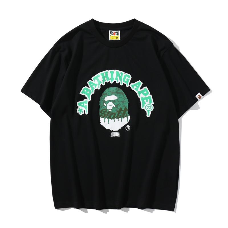 Bathing Ape T Shirt Summer Camouflage Ape Head Short Sleeve T-shirt