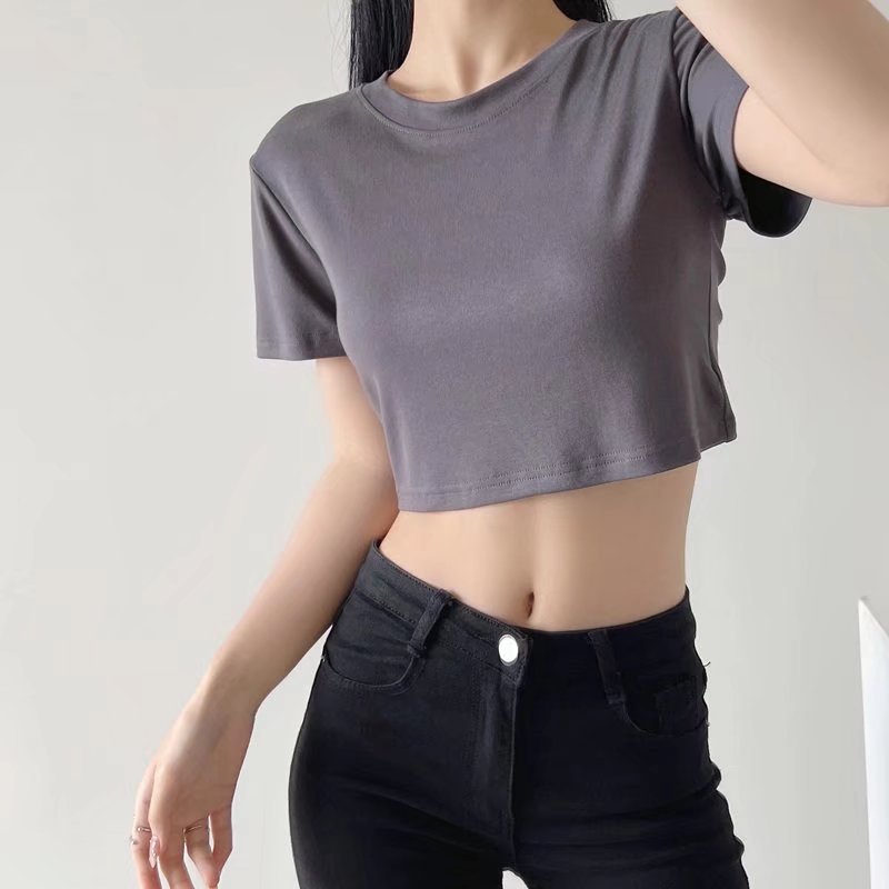 Women T-Shirt Short-Sleeved T-shirt Short Summer Top