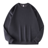 Crew neck sweater men's and women's loose sweater flexible