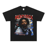 Kendrick Lamar T Shirts Cotton Hip Hop Rap Loose Short Sleeves