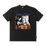 Men T Shirt Men's and Women's Short Sleeve Loose Hiphop Hip Hop T-shirt Couple Summer