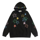 Men Hoodie Sweater Men's Spring and Autumn Long Sleeve Loose Zip Coat