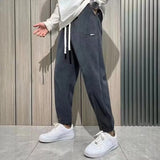 Men Sweatpants Autumn and Winter Leisure Corduroy Pants Sports Loose