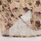 Men Long Sleeved T Shirt Floral Print Long Sleeve Shirt Men's Loose Spring and Autumn Lapel Shirt