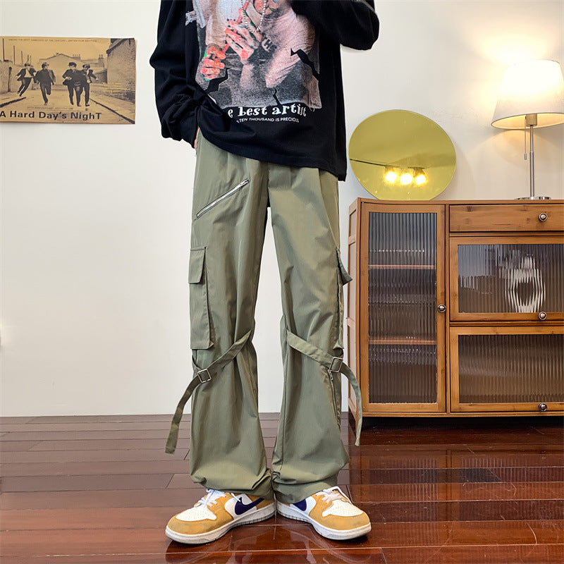 Men Sweatpants Outdoor Technical Trousers Men's Autumn Spring and Autumn Ins Loose Casual