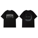 Men T Shirt Printed Short-Sleeved T-shirt Men's Ins Loose Street Casual Couple