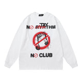Men Long Sleeve Shirt Fashion Brand Casual Couple Long Sleeve T-shirt Retro Loose Men and Women