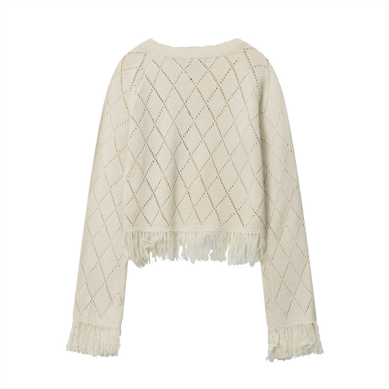 Women Sweater Women's Casual Spring and Autumn Short Sweater