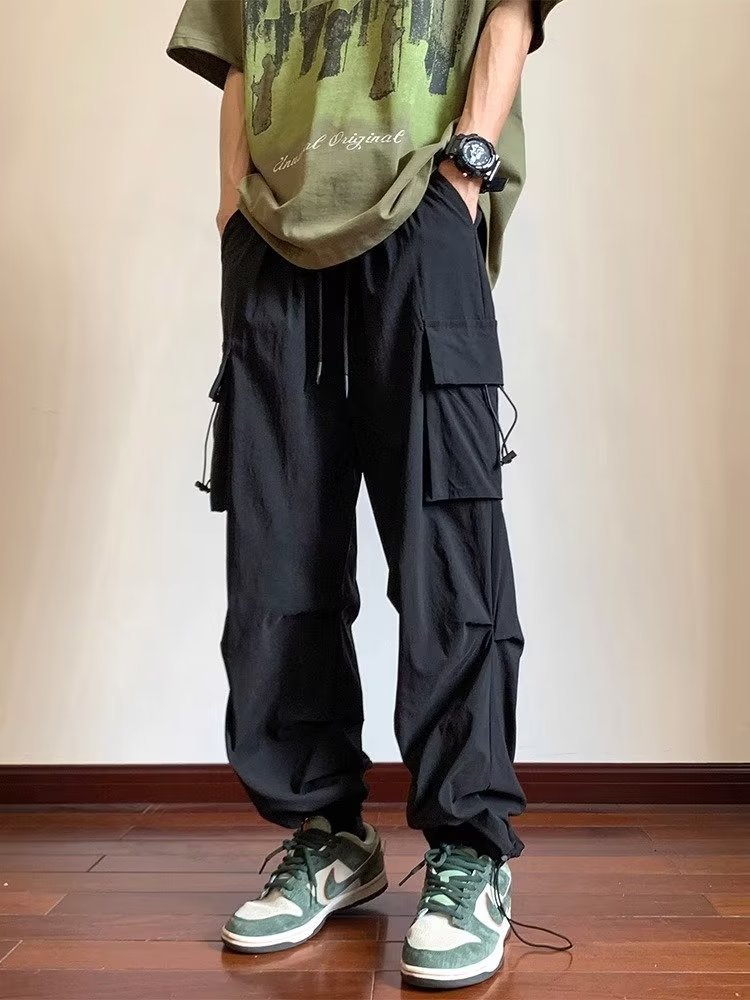 Men Sweatpants Overalls Men's Design Loose Casual