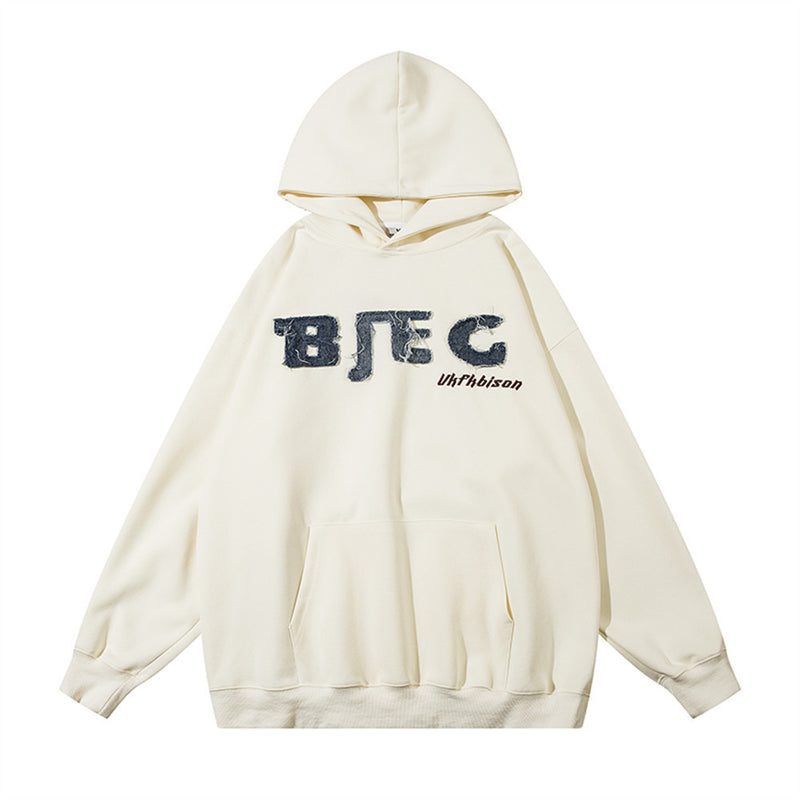 Men Hoodie Letter Hooded Sweater Men's Loose