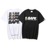 Bathing Ape T Shirt Summer Letter Print Short-Sleeve T-shirt