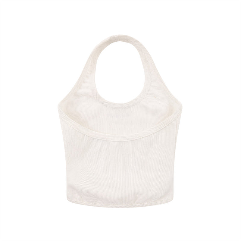 Women Vest Cotton Knitted Halterneck Vest Women's Summer Camisole
