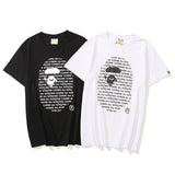 Bathing Ape T Shirt Casual Short Sleeve Printed T-shirt