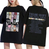 2024 The Eras Tour Cat Printed T-Shirt Women's Fashion