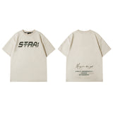Men T Shirt Vintage Angel Print Short-Sleeved T-shirt Men and Women Ins Style Couple