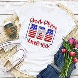 Women's Independence Day T Shirt Short Sleeve T-shirt Women's Fashion Loose