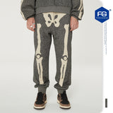 Kapital Pants Autumn and Winter Skeleton Pingtian Hehong Loose Terry Beam Feet Trousers Sweatpants
