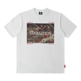 Men T Shirt Printed Short Sleeve T-shirt Men's and Women's Printed Loose