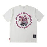 Men T Shirt Printed Half Sleeve Bottoming Summer Casual Short Sleeve T-shirt Men and Women