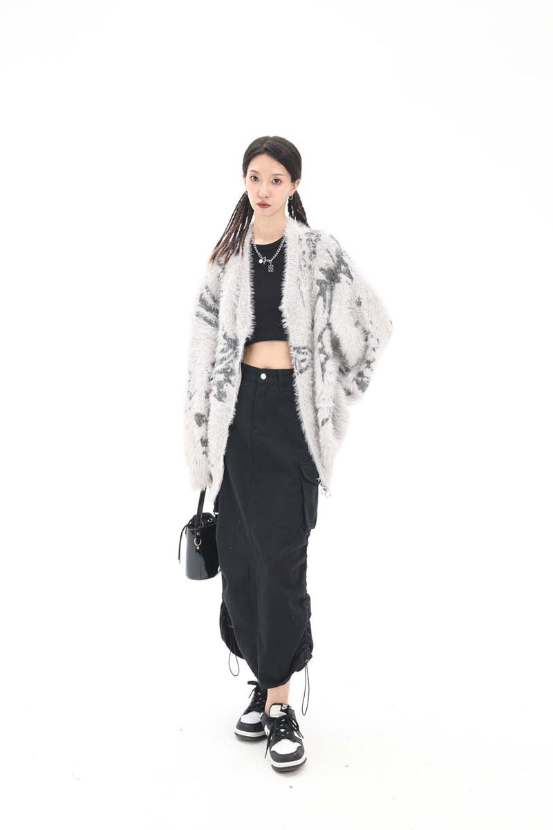 Unisex Jacket Autumn Mink Cardigan Sweaters Women's Clothing
