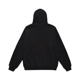 Men Fleece Lined Hoodie Hooded Sweater Loose Men's Clothing Ins Letter Embroidered Printed Pullover