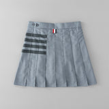 Women Skirt Pleated Skirt Preppy Style