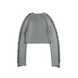 Unisex Sweatshirt Autumn Vintage Destroyed Wind Sweater