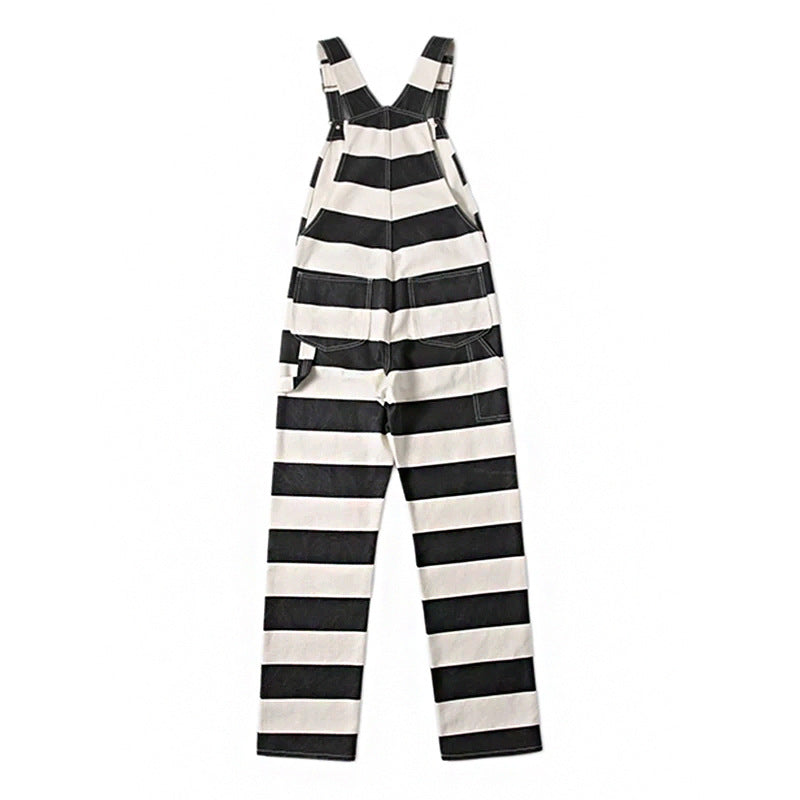 Men Pant Loose Casual Suspender Trousers Men's Pants Overalls